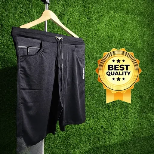 Men's Lycra Shorts Pack of 3 | Stylish Plain, Grey Blue Black | Comfortable Athletic Wear image 4