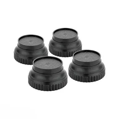 Appliances Stand Multipurpose Rust-Proof Plastic | Heavy-Duty Adjustable Base for Washing Machine, Refrigerator, and Kitchen Appliances | Pack of 4, Black