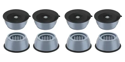 Kelby washer dryer anti vibration pads | suction cup suction feet leveling feet noise reduction shock absorber set of 8 image 1