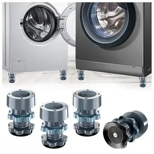 Washing Machine Vibration Pads & 10 Pc Corona Washing Balls | Adjustable Anti‑Vibration Feet & Noise‑Reducing Laundry Balls image 3