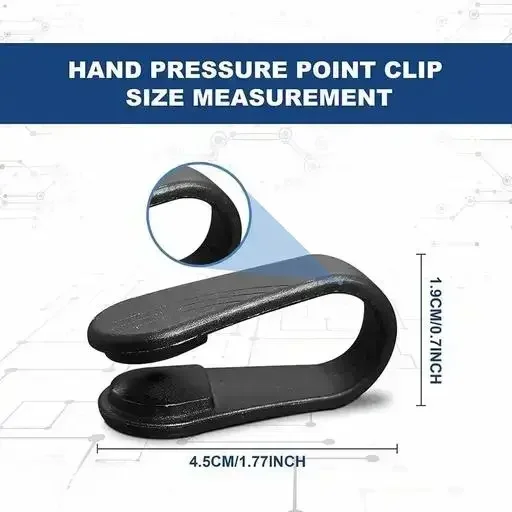 Kelby LI4 Acupressure Clip for Migraine & Headache Relief | Non-Electric Pressure Therapy Tool for Stress Relaxation & Wellness Support for Diabetics | Portable Reusable Hand Acupressure Clip image 1