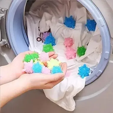 Washing Machine Anti Vibration Pads Corona|Type Washing Balls | Heavy Duty Rubber Feet, Noise Reduction Eco Laundry Balls 10pcs India thumbnail 3