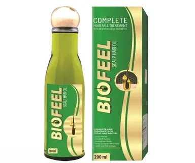 Biofeel Hair Oil 200 ml | Almond, Castor & Coconut for Hair Growth & Hair Fall Control thumbnail 0