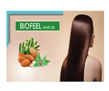 Biofeel Hair Oil 200 ml | Almond, Castor & Coconut for Hair Growth & Hair Fall Control thumbnail 1