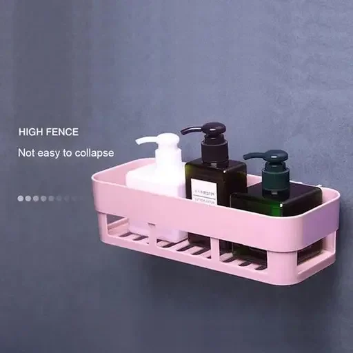 Kelby ABS Plastic Drill Free Shower Caddy | Adhesive Wall Mounted Shelf Rack Pack of 1 image 4