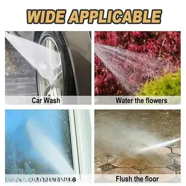 Brass Made Flow Adjustable Water Hose Nozzle Spray| Gun, Leak-Free, High-Pressure, for Gardening, Car & Bike Washing thumbnail 1