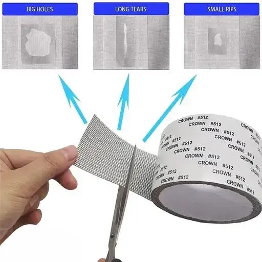 Kelby Window Screen Repair Kit Tape | Strong Adhesive Mesh Tape for Window & Door Tears | Waterproof Fiberglass Patch Easy Install 2" x 80" image 1