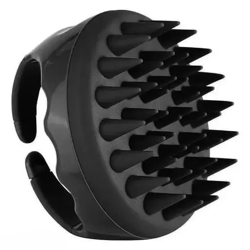 Hair Scalp Massager Shampoo Brush | silicone scalp scrubber | long flexible bristles | scalp care tool for dandruff & hair growth image 3