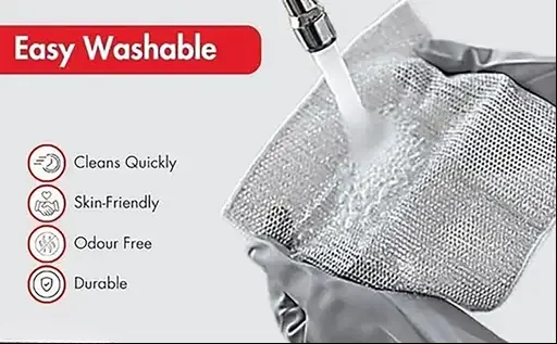 Stainless Steel Double‑Sided Heavy Duty Scrub Pad 6‑Pack | Non‑Scratch Wire Scouring Pad for Kitchens image 3