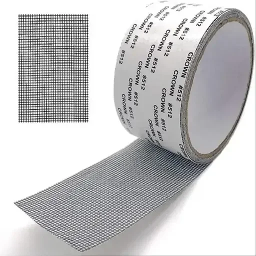 Window Screen Repair Tape | Heavy-Duty Fiberglass Mesh | Strong Adhesive Waterproof Patch | For Mosquito Net Doors Windows Holes | 200cm x 5cm|Net Tape image 1