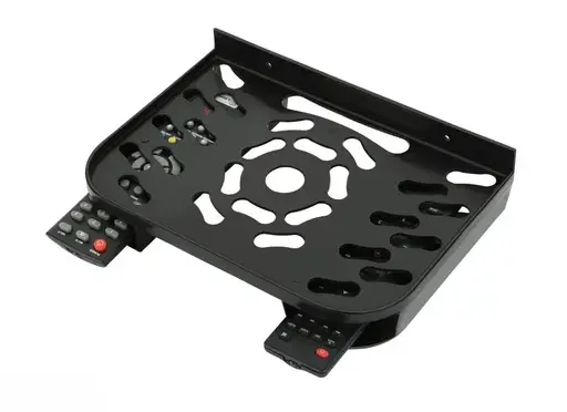 Kelby Plastic TV Set Top Box Stand | Wall-Mount with Dual Remote Holder | Diamond Cut Design | Durable Compact Ideal for Setup Box Router and Remotes image 1