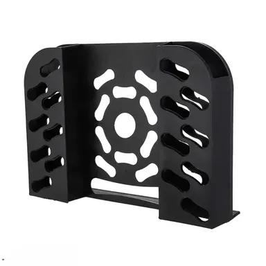 Kelby Plastic TV Set Top Box Stand | Wall-Mount with Dual Remote Holder | Diamond Cut Design | Durable Compact Ideal for Setup Box Router and Remotes thumbnail 1