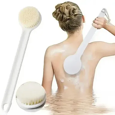 Bath Body Brush with Soft Bristles | Long Handle Exfoliating Back Scrubber for Shower | Wet or Dry Brushing for Smooth, Glowing Skin | Best Skin Health Brush