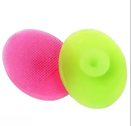 Silicone Face Scrubber, 2 Pack Facial Exfoliating Brush for Deep Pore Cleaning, Blackhead Acne Removal, Soft Silicone Brush for Sensitive Skin image 1
