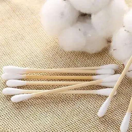 Soft Portable Beauty Tools Wood Cotton Swabs 300 pcs | Eco‑Friendly Double‑Tipped Wooden Swabs for Makeup Travel image 1