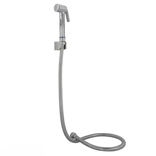 Health Faucet Set ABS & SS Hose | 1 m Flexible Stainless Hose | Handheld Bidet Shower | Toilet & Bathroom | Wall image 1
