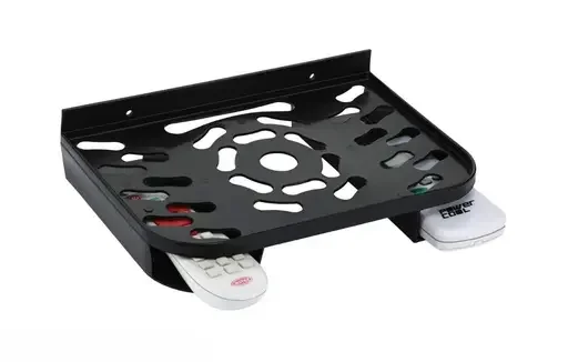 Plastic Set Top Box Stand with Double Remote Holder Wall Mounted Shelf ABS Plastic Compact Size | Ideal for Router TV Accessories |India image 1