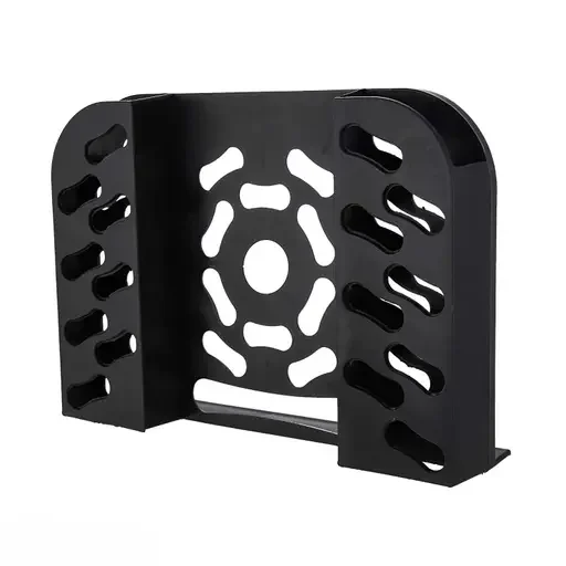 Plastic Set Top Box Stand with Double Remote Holder Wall Mounted Shelf ABS Plastic Compact Size | Ideal for Router TV Accessories |India image 2