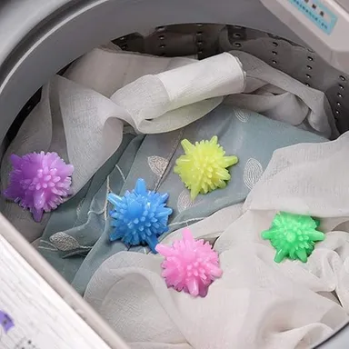 Silicone Washing Machine Laundry Balls | Non-Toxic Dryer Balls for Clothes thumbnail 3