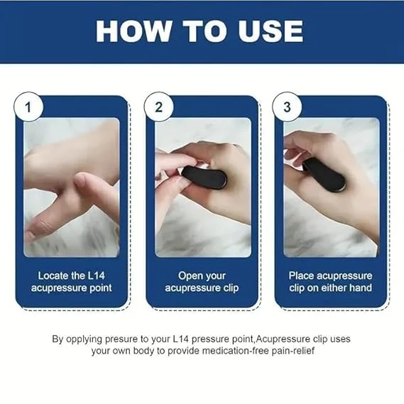 Migraine Relief Clip for Frequent Headaches – Acupressure Point Therapy Device for Fast Pain Relief and Stress Reduction image 3