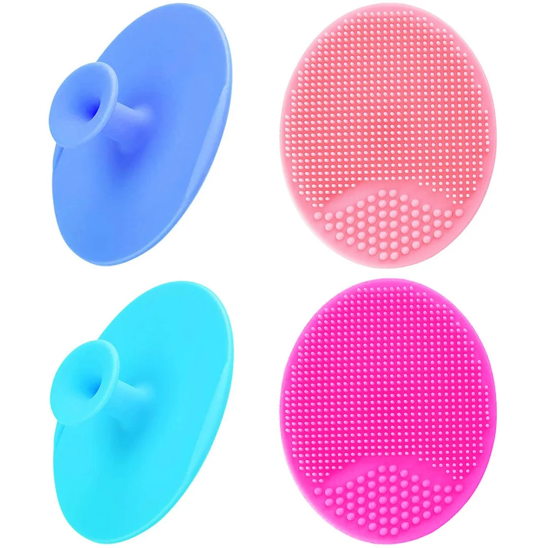 Kelby Baby Bath Brush | Silicone Massage & Cradle Cap Brush | 2 Pack | Gentle Baby Care | Soft Silicone Bristles image 1