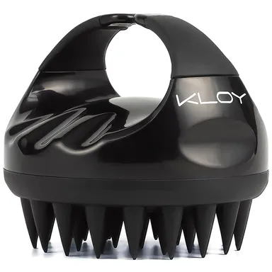 KLOY Scalp Massager Shampoo Brush | Soft Silicone Bristles | Black, Ergonomic Design for Sensitive Scalp, Hair Growth & Dandruff Care thumbnail 1