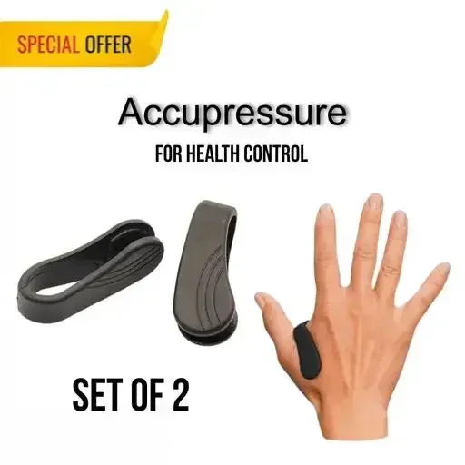 Sugar Control LI4 Acupressure Clip | Migraine Tension Relief | Magnetic Finger Pressure Point Device|Pack of 2 image 1