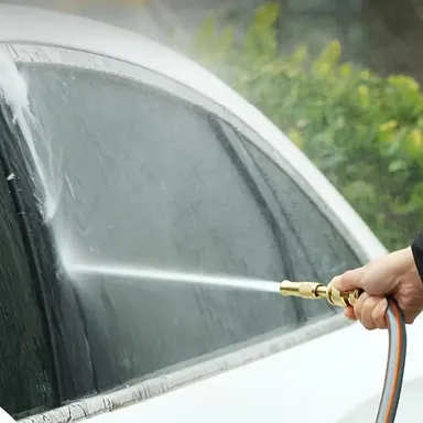 Kelby GreenThumb Brass Water Spray Nozzle | Adjustable 1/2 Inch Hose Pipe Sprayer | Leak-Free, Heavy-Duty Garden Hose Nozzle thumbnail 1
