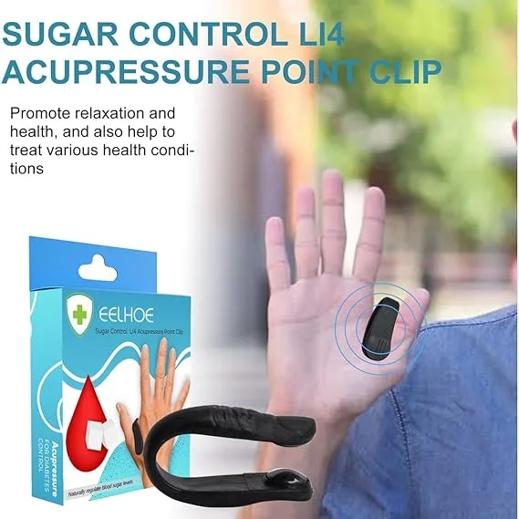 Sugar Control Acupressure Clips for Diabetics | Stress Relief & Migraine Relief image 2