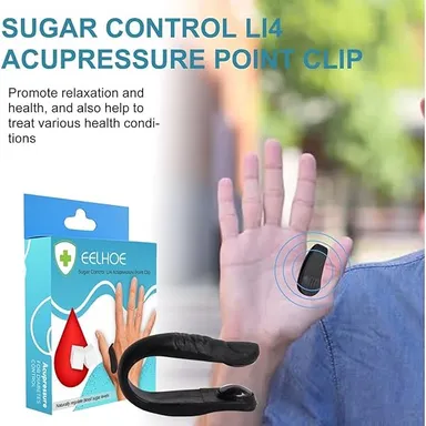Sugar Control Acupressure Clips for Diabetics | Stress Relief & Migraine Relief thumbnail 1