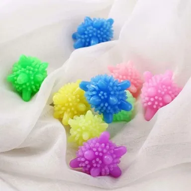 Washing Machine Balls | Eco-Friendly, Energy-Saving Laundry Scrubber | Softens Fabric, Multicolor thumbnail 1