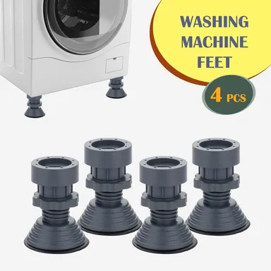 Washing Machine Vibration Pads | Adjustable Anti Vibration Shock Absorber for Washing Machines | Noise Cancelling Feet for Refrigerators thumbnail 3