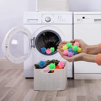 15 Pcs Washing Machine Balls|Reusable Laundry Balls for Washing Machine | Multicolor Eco Friendly Fabric Softener Balls thumbnail 2