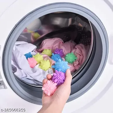 Kelby Silicone Corona Laundry Balls 10 pcs | Eco‑Friendly Washing Balls | Tangle‑Free, BPA‑Free | Ideal for Front Load Washers & Pet Hair thumbnail 2