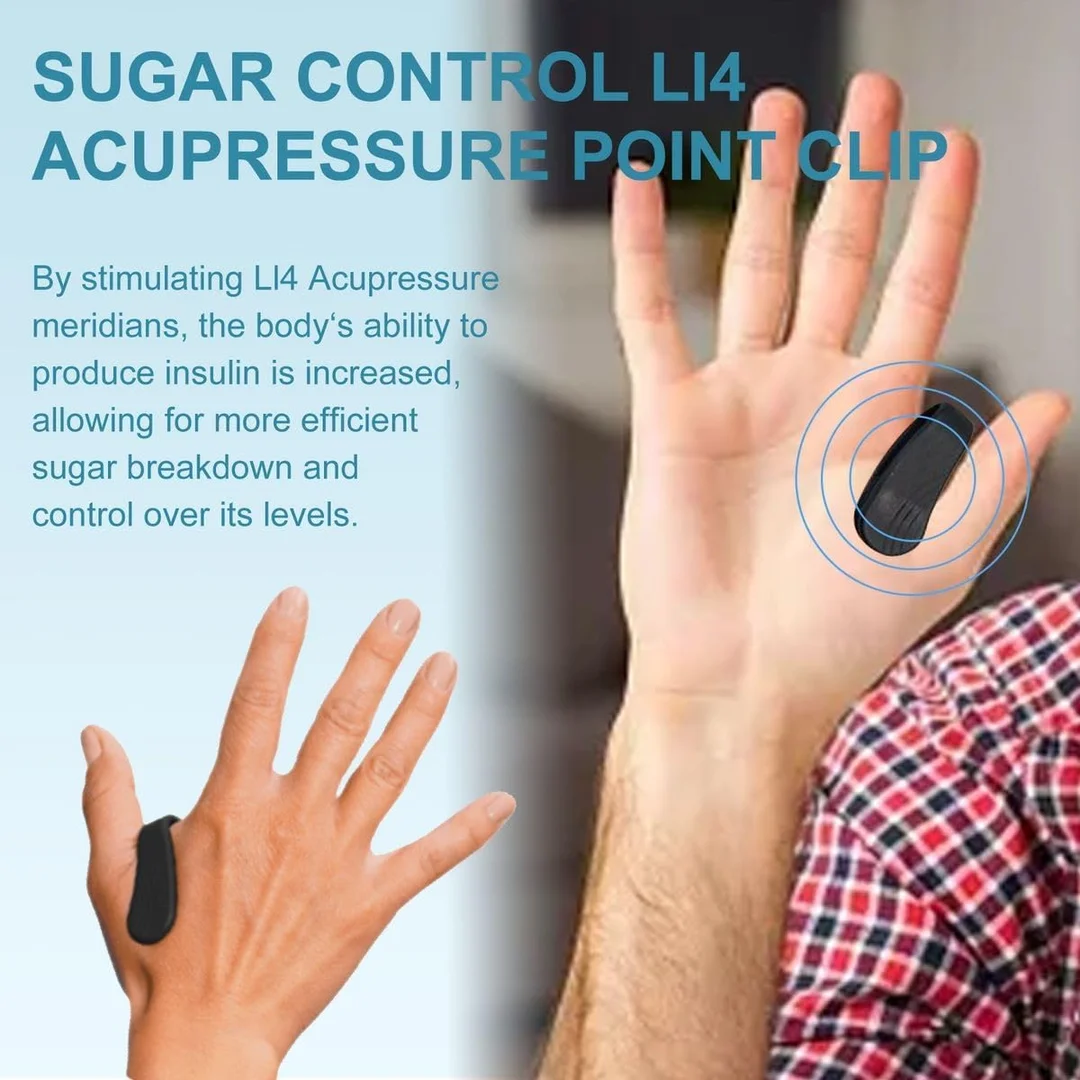 ACUPRESSURE HEALTH CARE SYSTEM | Acupressure Clip LI4 | Sugar Control, Migraine & Tension Relief | Pack of 4 image 4