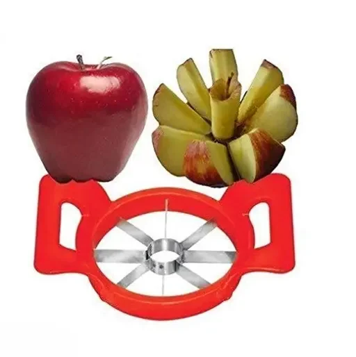 Kelby Apple Cutter Pack of 2 | Stainless Steel Fruit Slicer | 8 cm Kitchen Cutter for Home Food‑Grade Plastic Handle image 1