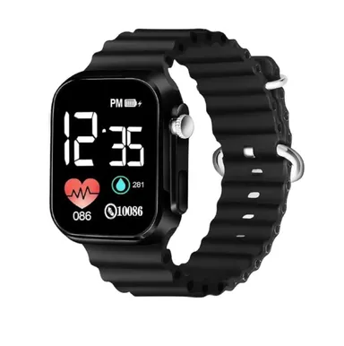 EL SMO Kids Waterproof Digital Watch | Black LED Display|Adjustable Strap|Age 4 15   Sports Gift thumbnail 1