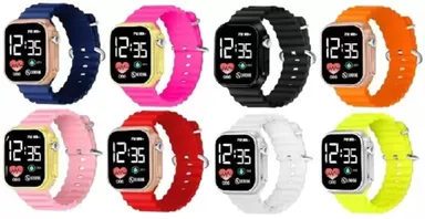 EL SMO Kids Waterproof Digital Watch | Black LED Display|Adjustable Strap|Age 4 15   Sports Gift thumbnail 4