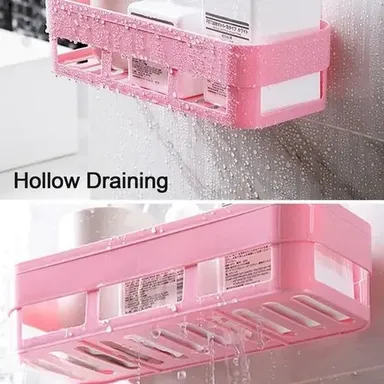 Kelby ABS Shower Corner Caddy Pack 2 | Adhesive Wall Mounted No Drill ABS Rack for Bathroom thumbnail 2