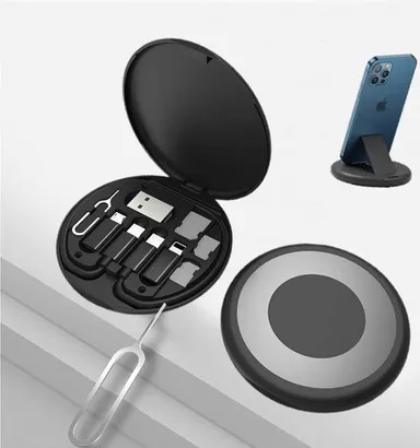 EL SMO | Universal USB Adapter Kit | 0.1 m Multi‑Type Charging Cable, Type C + Micro‑USB, Compact Fast‑Charge Travel Cable thumbnail 3