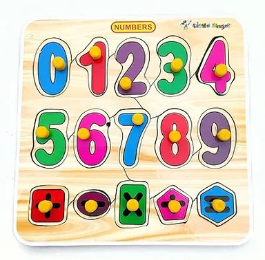 EL-SMO Wooden Puzzle Toys for Kids|  Educational Jigsaw Puzzles, Baby Learning Board Game, Safe & Durable thumbnail 2