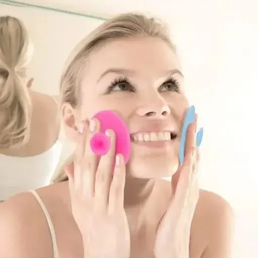 Kelby Baby Cradle Cap Brush | Silicone Baby Bath Brush, Massage Scrubber 2 Pack | Gentle Scalp Care image 2