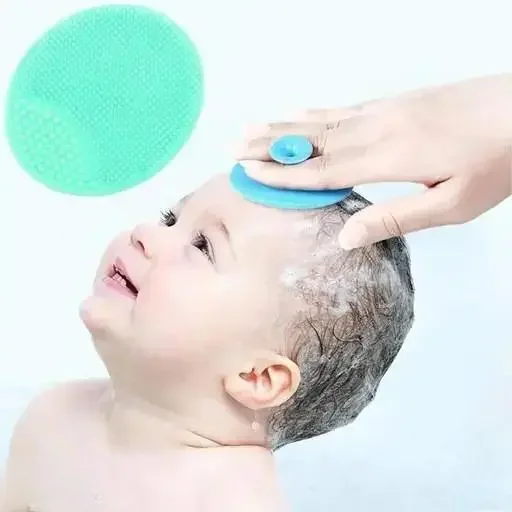 Kelby Baby Cradle Cap Brush | Silicone Baby Bath Brush, Massage Scrubber 2 Pack | Gentle Scalp Care image 3