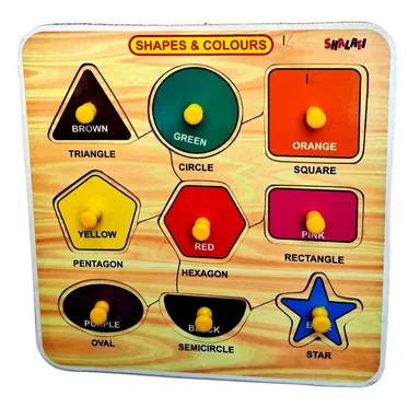 EL SMO Wooden Clock Puzzle Board, Shape Sorting Toy Set for Toddlers | Montessori Learning Toy, 2-Pack thumbnail 2