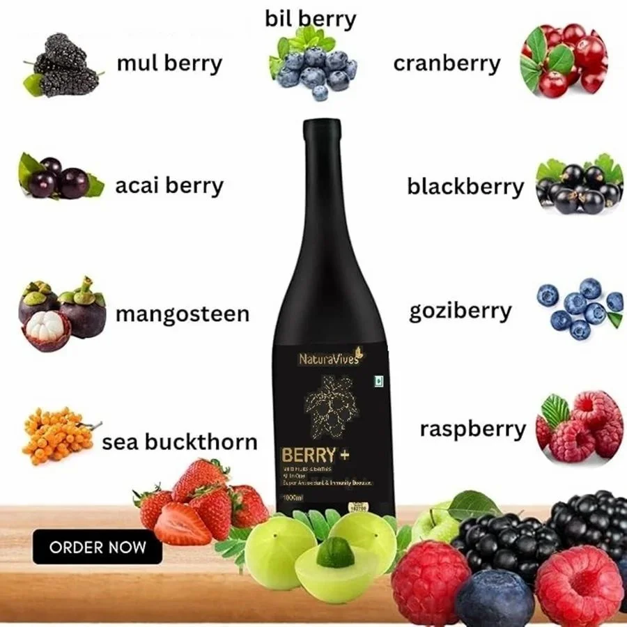 Pro Berry Multi Fruit Juice 1 L Bottle| Antioxidant Boost for Immunity image 1