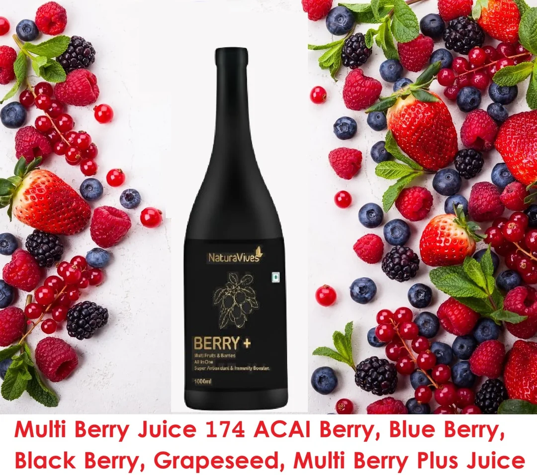 Pro Berry Multi Fruit Juice 1L | Natural Antioxidant Immunity Booster Drink|No Added Sugar| Vegan & Gluten-Free| Daily Wellness Fruit Blend Acai Berry Blue Berry Goji Berry image 1