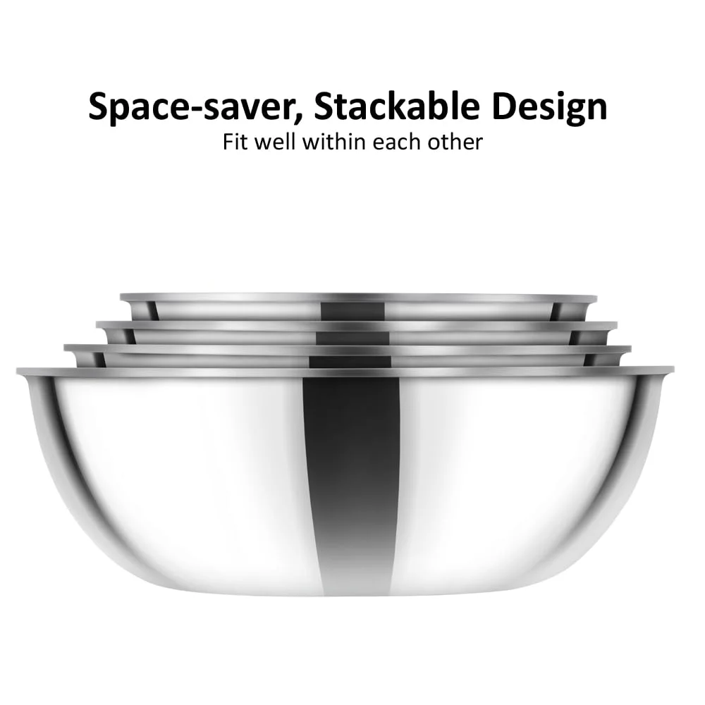 Hawkins Metro 2.5L Triply Stainless Steel Induction Kadhai Tasla SSTA25 Extra Thick Heat-Even Cookware Heavy Duty Stackable Silver image 6