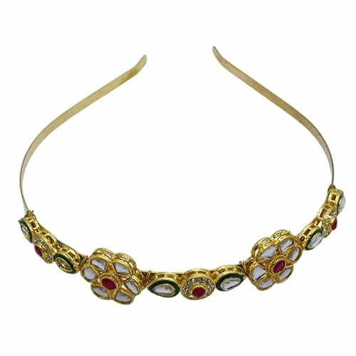 Gold Plated Pearl Choker Necklace Set | Adjustable Size | Elegant Jewelry image 1