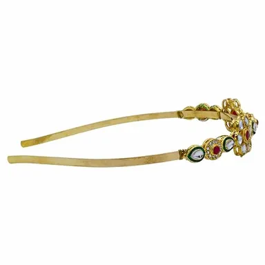 Gold Plated Pearl Choker Necklace Set | Adjustable Size | Elegant Jewelry  thumbnail 1