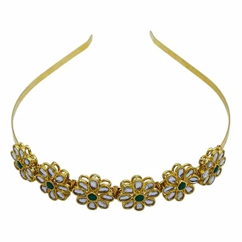 Gold Plated Pearl Choker Necklace Set | Adjustable Size | Elegant Jewelry image 3